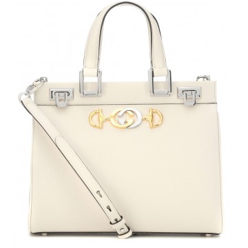 Zumi Small leather tote White P00379363
