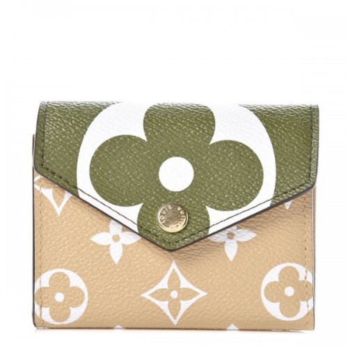 Louis Vuitton Monogram Giant Zoe Wallet Khaki