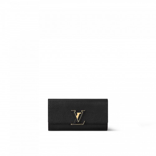 Louis Vuitton M61248 Capucines Wallet Black