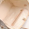 Louis Vuitton N51107 Neverfull MM Shoulder Bag Damier Azur Canvas