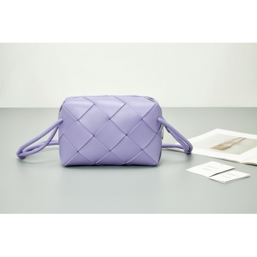 Bottega Veneta Small Cassette Camera Bag In Wisteria Lambskin Bottega Veneta Small Cassette Camera Bag In Wisteria Lambskin