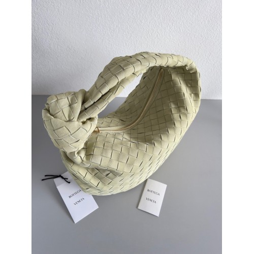 Bottega Veneta BV Jodie Teen Bag In Lemon Suede Calfskin Bottega Veneta BV Jodie Teen Bag In Lemon Suede Calfskin