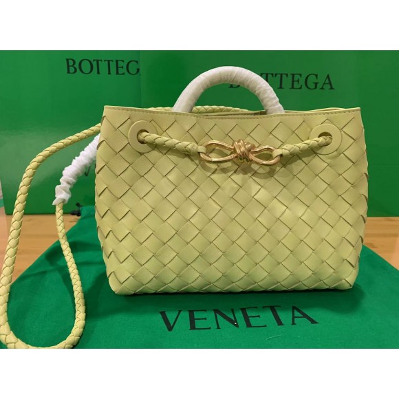 Bottega Veneta Small Andiamo Bag In Ice Cream Intrecciato Lambskin Bottega Veneta Small Andiamo Bag In Ice Cream Intrecciato Lambskin