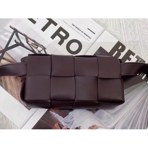 Bottega Veneta Cassette Belt Bag In Grape Lambskin Bottega Veneta Cassette Belt Bag In Grape Lambskin