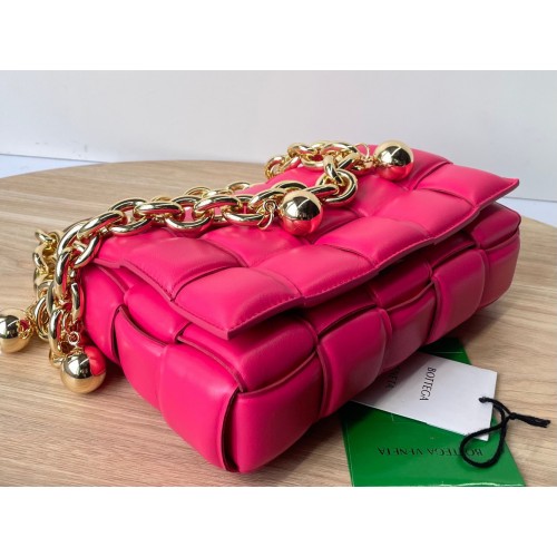 Bottega Veneta Chain Cassette Bag In Lollipop Intrecciato Lambskin Bottega Veneta Chain Cassette Bag In Lollipop Intrecciato Lambskin
