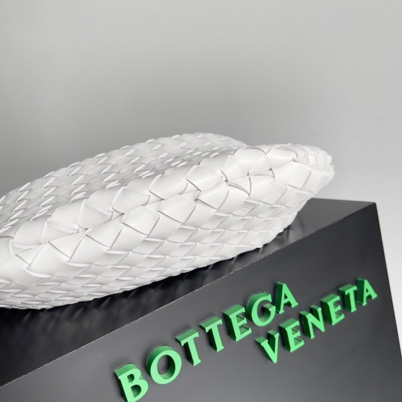 Bottega Veneta Sardine Small Bag In White Intrecciato Lambskin Bottega Veneta Sardine Small Bag In White Intrecciato Lambskin