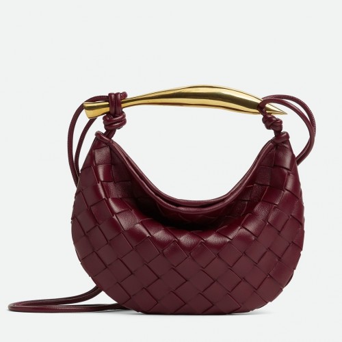 Bottega Veneta Sardine Mini Bag In Barolo Intrecciato Lambskin Bottega Veneta Sardine Mini Bag In Barolo Intrecciato Lambskin