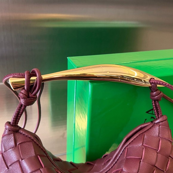 Bottega Veneta Sardine Mini Bag In Barolo Intrecciato Lambskin Bottega Veneta Sardine Mini Bag In Barolo Intrecciato Lambskin