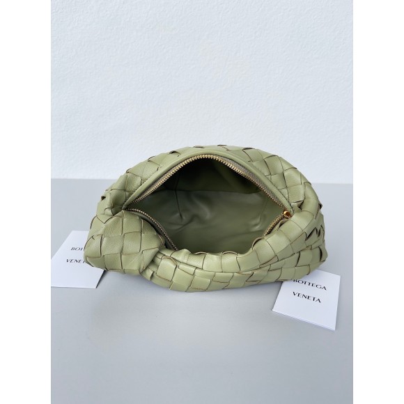 Bottega Veneta BV Jodie Mini Bag In Travertine Intrecciato Lambskin Bottega Veneta BV Jodie Mini Bag In Travertine Intrecciato Lambskin