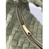Bottega Veneta BV Jodie Mini Bag In Travertine Intrecciato Lambskin
