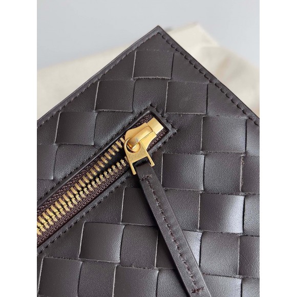 Bottega Veneta Large Flip Flap Bag in Canvas with Fondant Leather Bottega Veneta Large Flip Flap Bag in Canvas with Fondant Leather