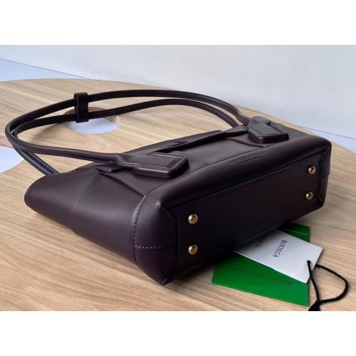 Bottega Veneta Arco Small Bag In Grape Intrecciato Calfskin