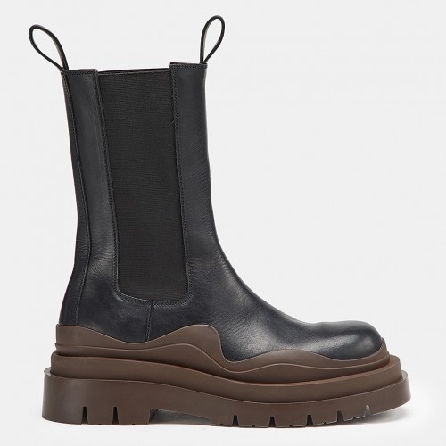 Bottega Veneta BV Tire Chelsea Boots with Brown Outsole Bottega Veneta BV Tire Chelsea Boots with Brown Outsole