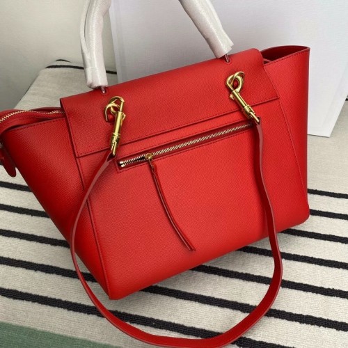 Celine Belt Mini Bag In Red Grained Calfskin Celine Belt Mini Bag In Red Grained Calfskin