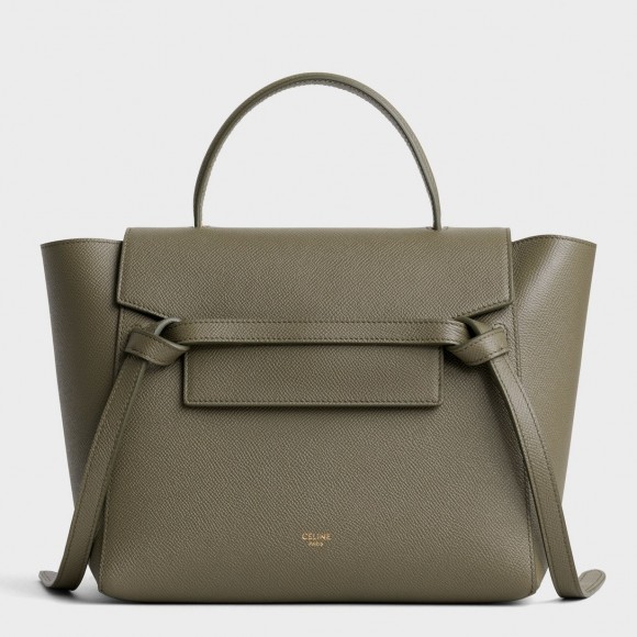 Celine Micro Belt Bag In Army Green Grained Calfskin Celine Micro Belt Bag In Army Green Grained Calfskin