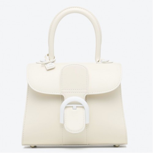 Delvaux Brillant Mini Bag in Ivory Box Calf Leather