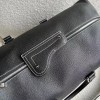 Dior Lingot 50 Duffle Bag In Black Grained Calfskin