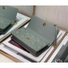 Dior Caro Belt Pouch with Chain In Grey Calfskin