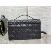 Dior Miss Dior Top Handle Bag in Black Cannage Lambskin