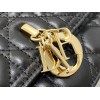 Dior Miss Dior Top Handle Bag in Black Cannage Lambskin