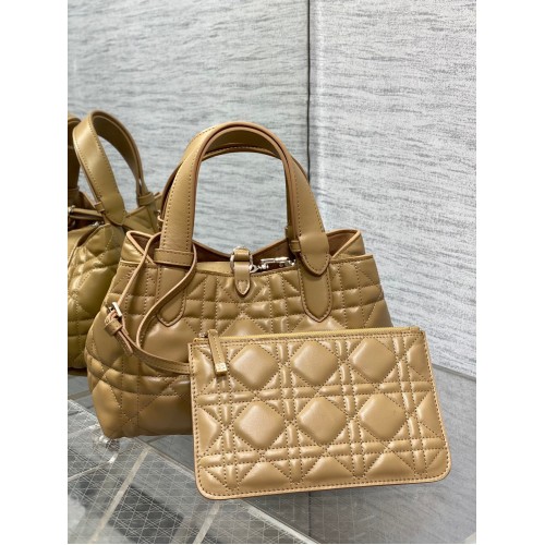 Dior Toujours Small Bag in Tan Macrocannage Calfskin Dior Toujours Small Bag in Tan Macrocannage Calfskin