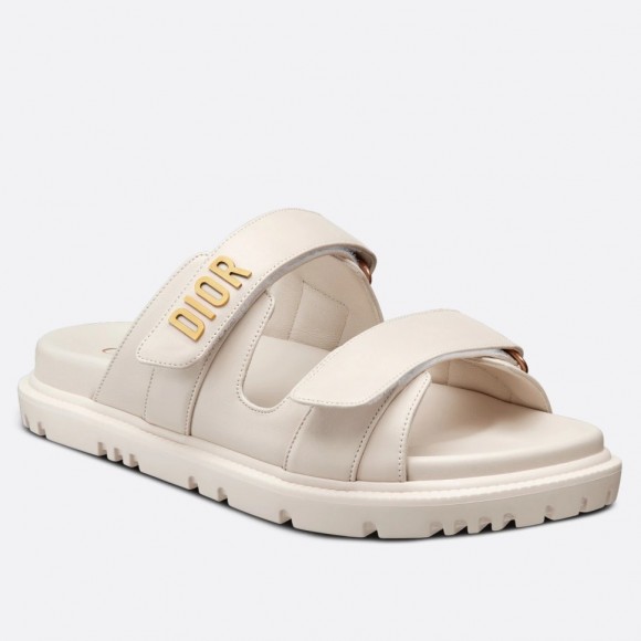 Dior DiorAct Slides In White Lambskin Dior DiorAct Slides In White Lambskin