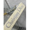 Dior Shoulder Strap with Ring in Gray Oblique Embroidery
