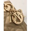 Dior Lady Dior Mini Chain Bag with Chain in Aesthetic Beige Patent Calfskin