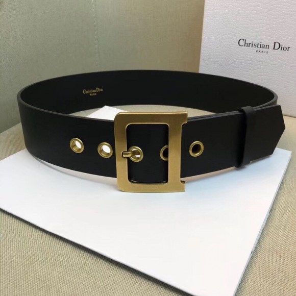 Dior Diorquake 55MM Belt In Black Calfskin Dior Diorquake 55MM Belt In Black Calfskin