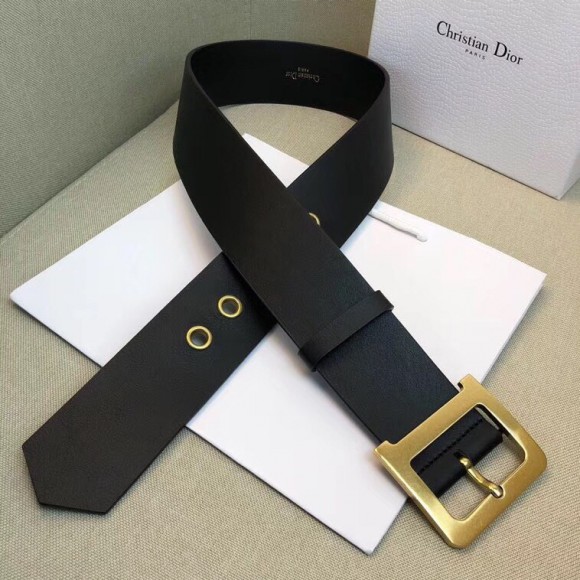 Dior Diorquake 55MM Belt In Black Calfskin Dior Diorquake 55MM Belt In Black Calfskin