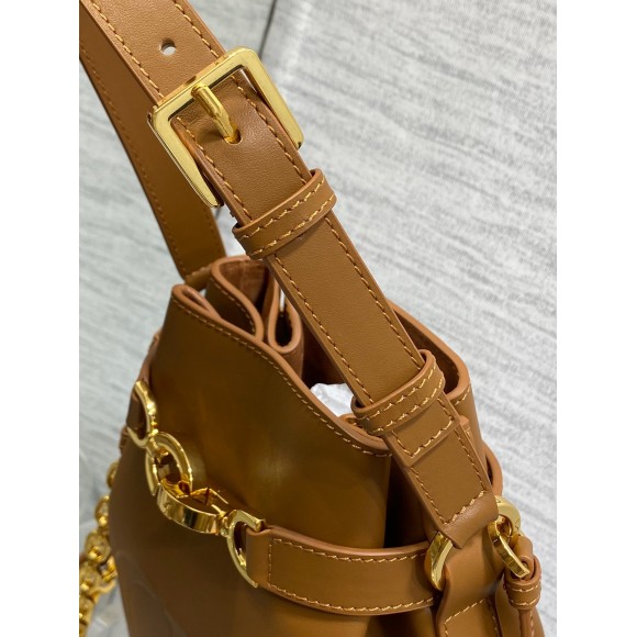 Dior C'est Medium Bag in Brown Saddle Calfskin Dior C'est Medium Bag in Brown Saddle Calfskin