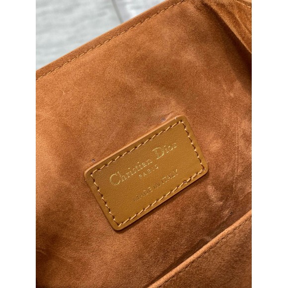 Dior C'est Medium Bag in Brown Saddle Calfskin Dior C'est Medium Bag in Brown Saddle Calfskin