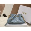 Dior Ammi Small Bag in Blue Macrocannage Lambskin