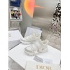 Dior D-Wander Sneakers In White Camouflage Technical Fabric