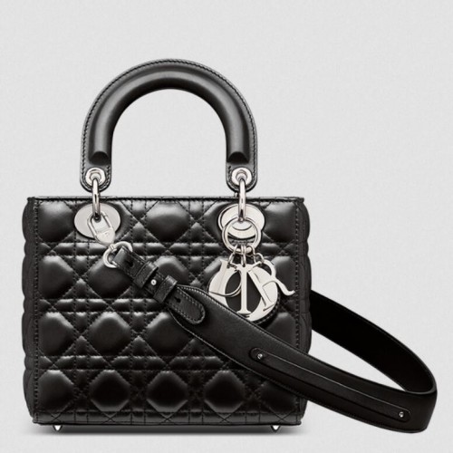 Dior Small Lady Dior My ABCDior Bag in Noir Lambskin Dior Small Lady Dior My ABCDior Bag in Noir Lambskin