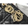 Dior Lady Dior Mini Bag with Chain in Black Cannage Lambskin