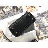 Dior Lady Dior Mini Bag with Chain in Black Cannage Lambskin