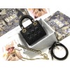 Dior Lady Dior Mini Bag with Chain in Black Cannage Lambskin