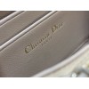 Dior Lady Dior Voyageur Small Coin Purse in Sand Lambskin