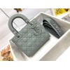 Dior Small Lady Dior My ABCDior Bag In Grey Ultramatte Calfskin