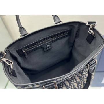 Dior Explorer Tote Bag Beige and Black Dior Oblique Jacquard