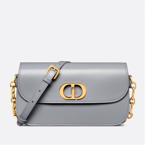 Dior 30 Montaigne Avenue Bag In Grey Box Calfskin Dior 30 Montaigne Avenue Bag In Grey Box Calfskin