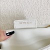 Dior Caro Medium Bag In White Cannage Calfskin