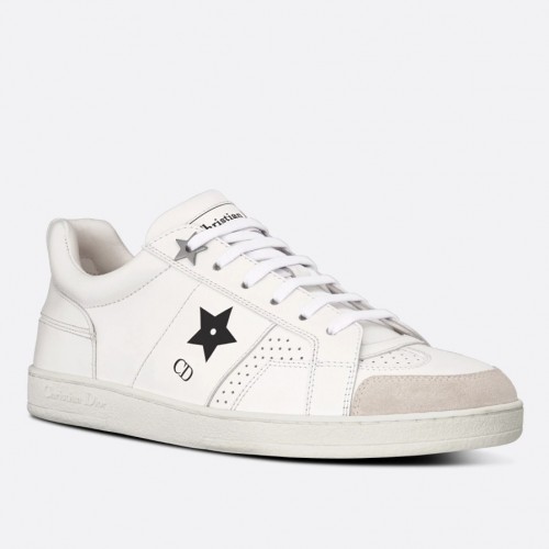 Dior Star Sneakers In White Calfskin and Suede Dior Star Sneakers In White Calfskin and Suede