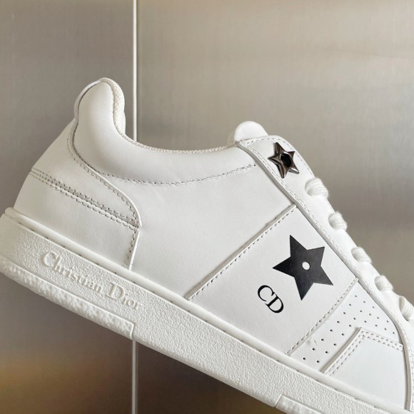 Dior Star Sneakers In White Calfskin and Suede Dior Star Sneakers In White Calfskin and Suede
