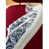 Dior Walk'n'Dior Sneakers In Blue Jardin d'Hiver Embroidered Cotton