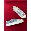 Dior Walk'n'Dior Sneakers In Blue Jardin d'Hiver Embroidered Cotton