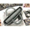 Dior Lady Dior Large Bag In Grey Ultramatte Cannage Calfskin