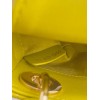 Dior Lady Dior Micro Bag In Yellow Cannage Lambskin