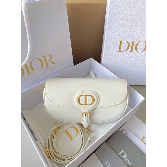 Dior Bobby East-West Bag In White Box Calfskin Dior Bobby East-West Bag In White Box Calfskin